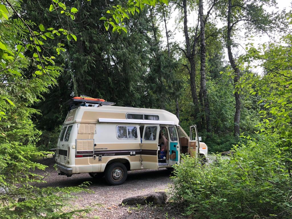 Camping spot at Sprague Creek